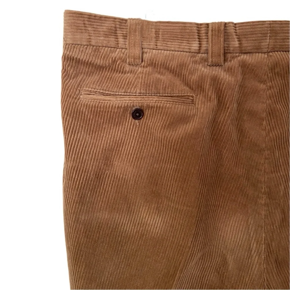 Orvis Brisbane Moss Heavy Corduroy Pants Men 38x29 Brown Made in Portugal‎
